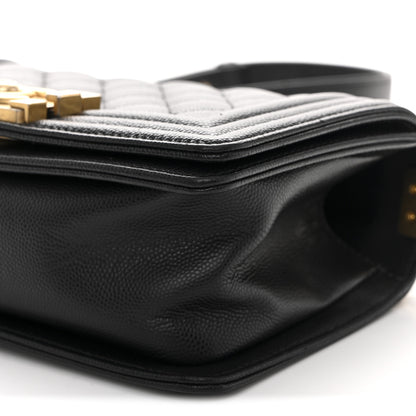 Chanel Caviar Quilted Small Boy Flap Black 10 of 11