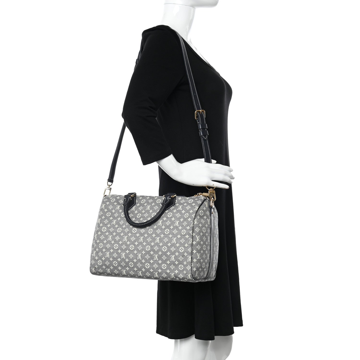 Louis Vuitton Monogram Idylle Speedy Bandouliere 30 Encre 2 of 9
