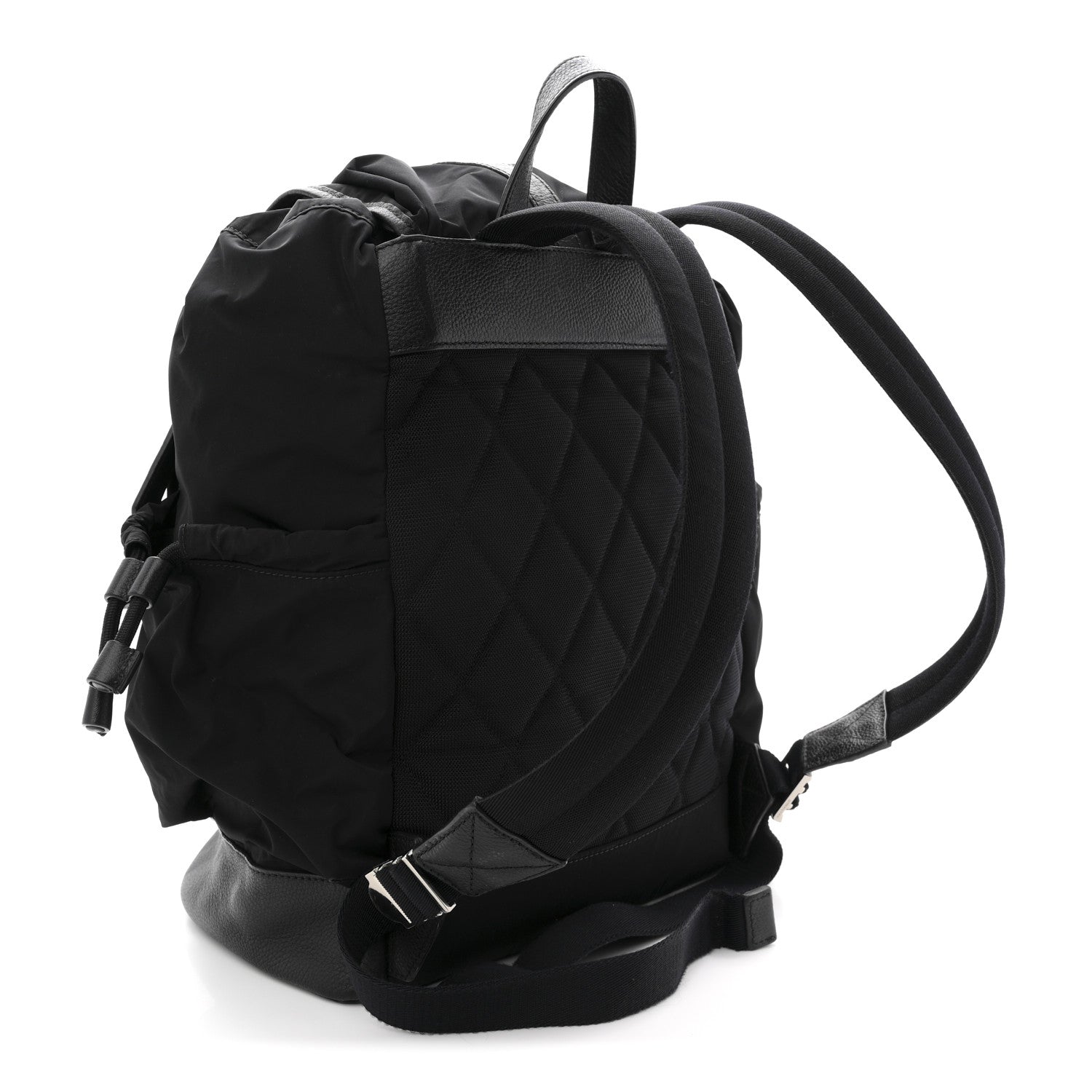 Burberry Nylon Grained Calfskin Watson Diaper Bag Black 3 of 16