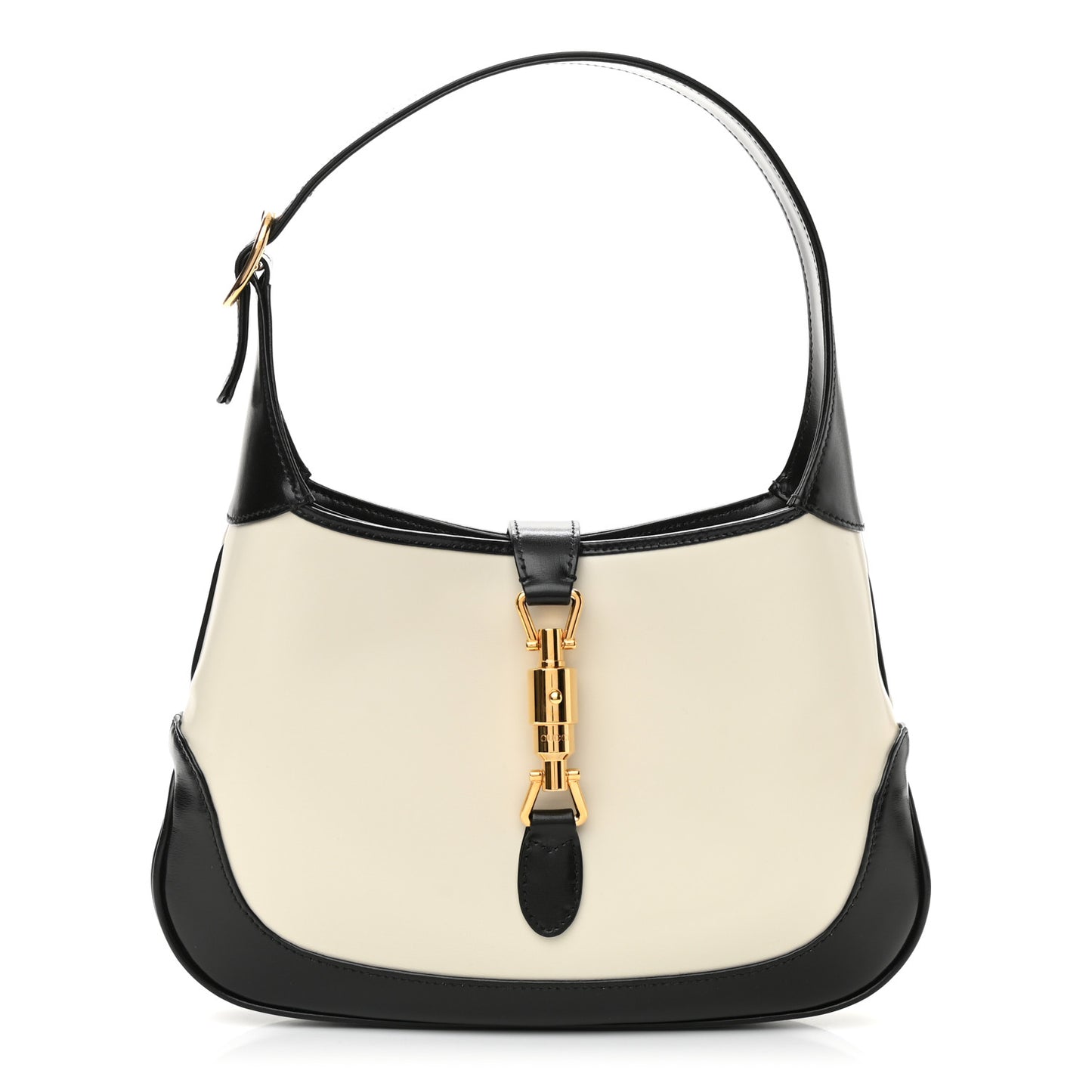 Boarded Dyana Lux Calfskin Bi-Color Small Jackie 1961 Hobo Mystic White Black
