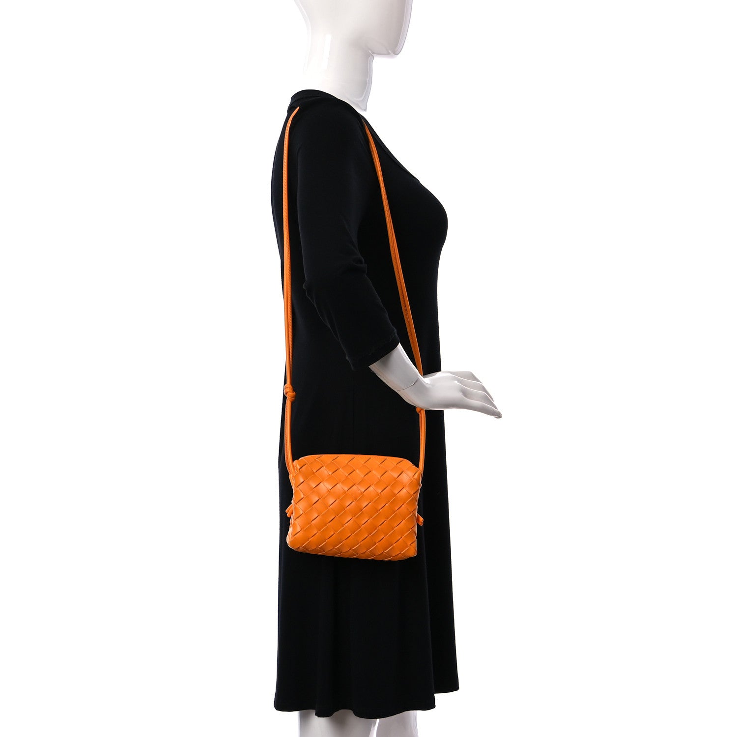 Bottega Veneta Nappa Intrecciato Small Loop Camera Bag Tangerine 2 of 9