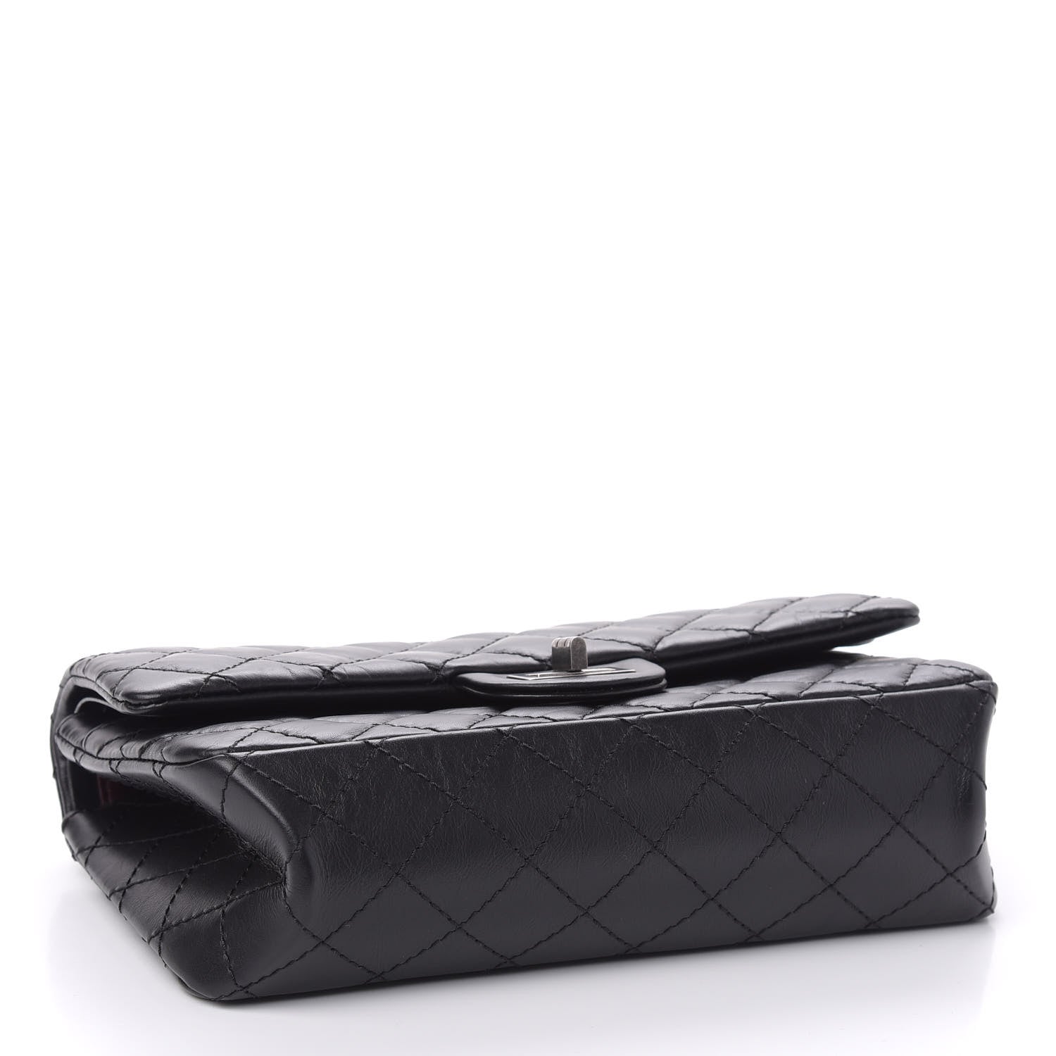 Chanel Aged Calfskin Quilted 2.55 Reissue 225 Flap Black 4 of 12
