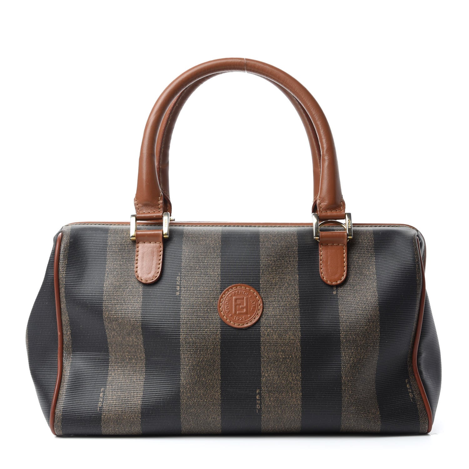 Fendi Pequin Spalmati Boston Cuoio 1 of 11