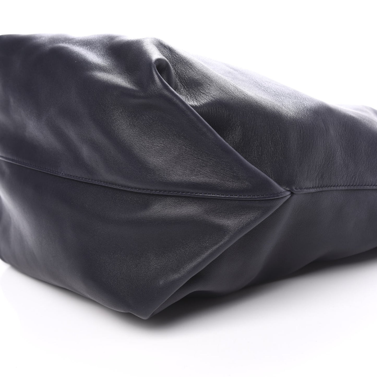Lambskin Teddy Drawstring Bag Dark Notte