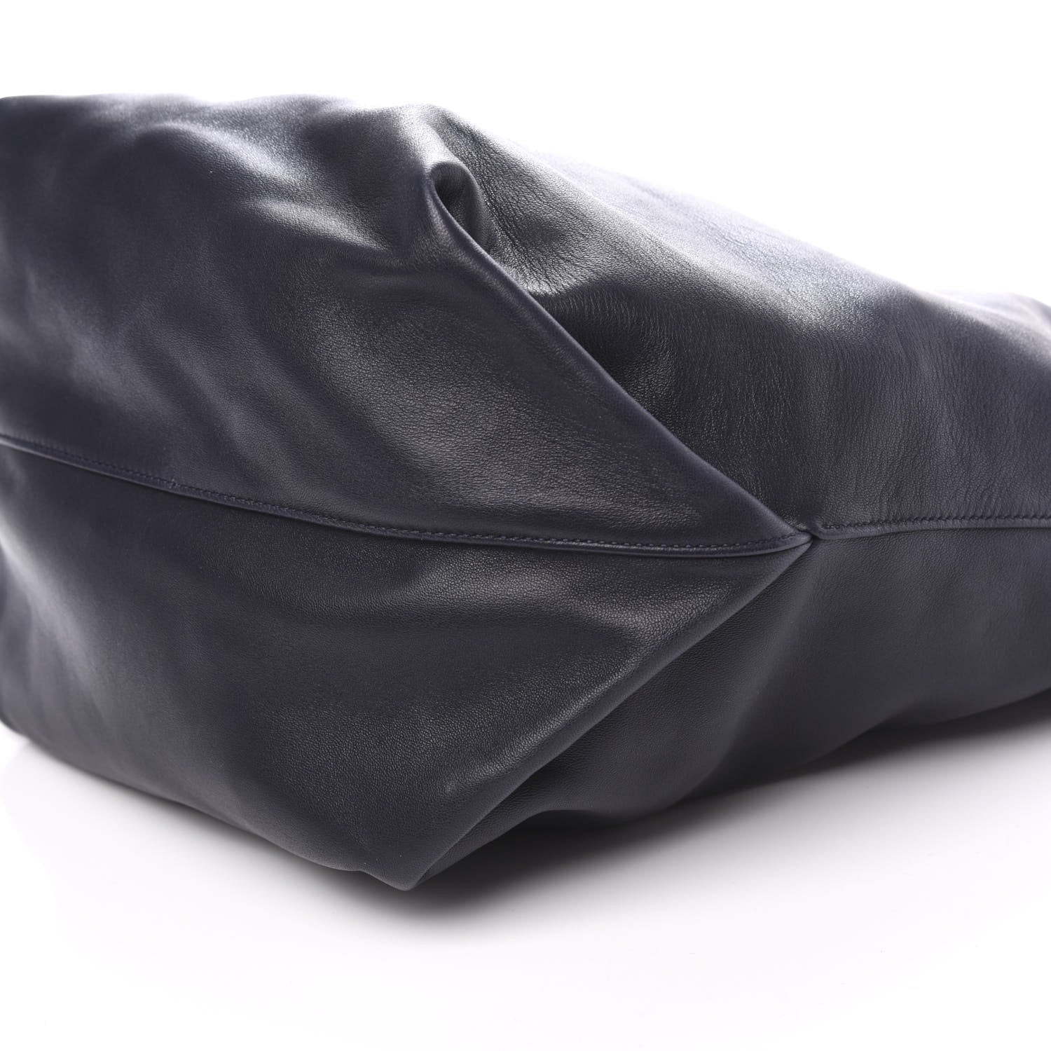 Saint Laurent Lambskin Teddy Drawstring Bag Dark Notte 10 of 11