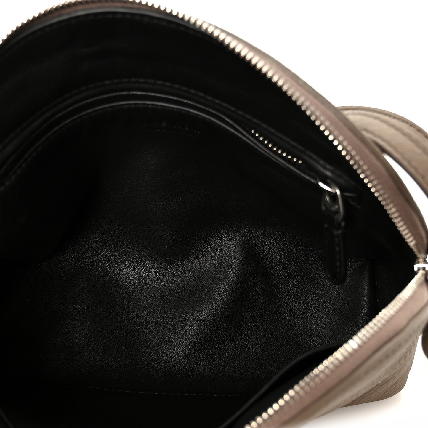 Grained Calfskin Annie E/W Crossbody Bag Smoked Taupe