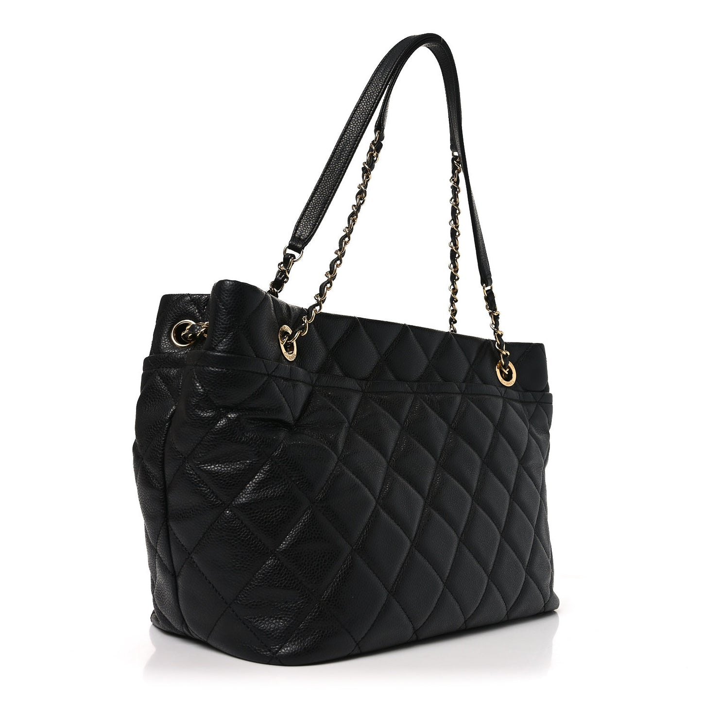 Caviar Quilted CC Timeless Soft Tote Black