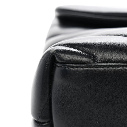 Saint Laurent Calfskin Y Quilted Monogram Small Loulou Chain Satchel Black 11 of 12