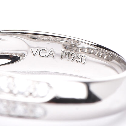 Van Cleef & Arpels Platinum Diamond .30ct Couture Solitaire Ring 50/5.25 9 of 17