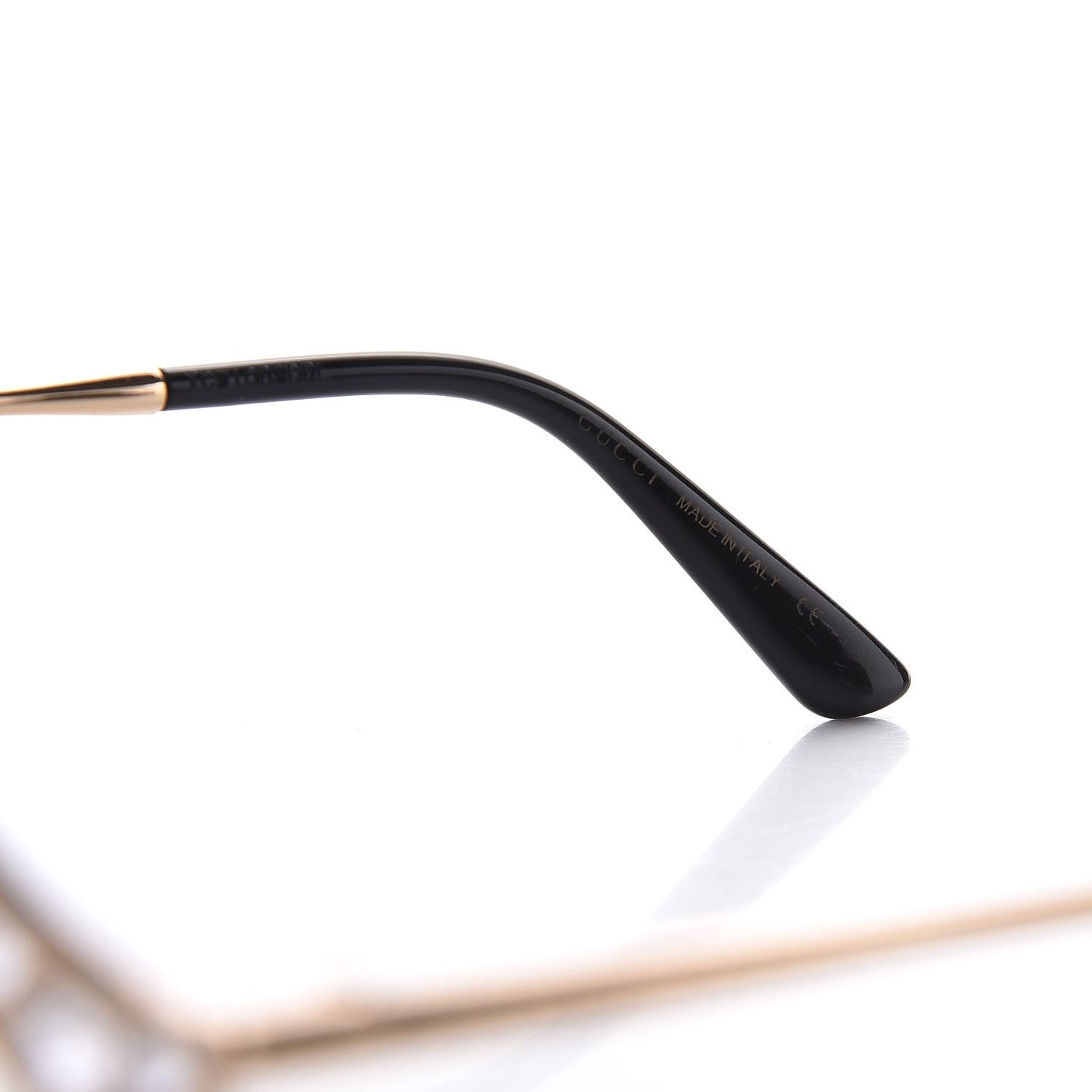 Metal Crystal Cat Eye Sunglasses GG0046S Gold