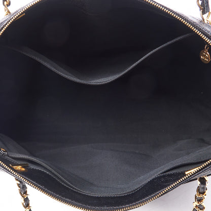 Chanel Caviar Large CC Shoulder Bag Black 8 of 9