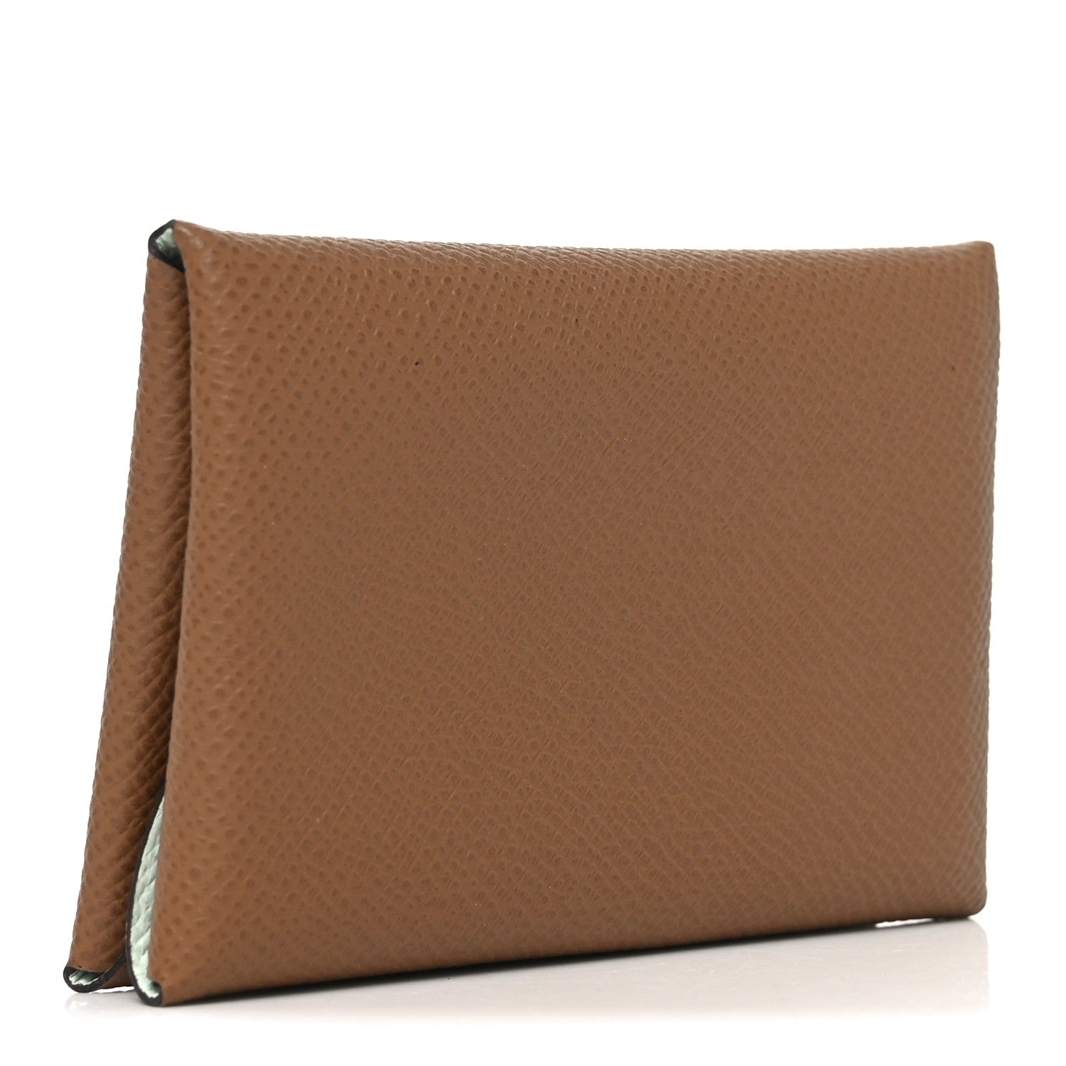 Hermes Epsom Verso Calvi Duo Card Case Alezan Vert Peppermint 3 of 8