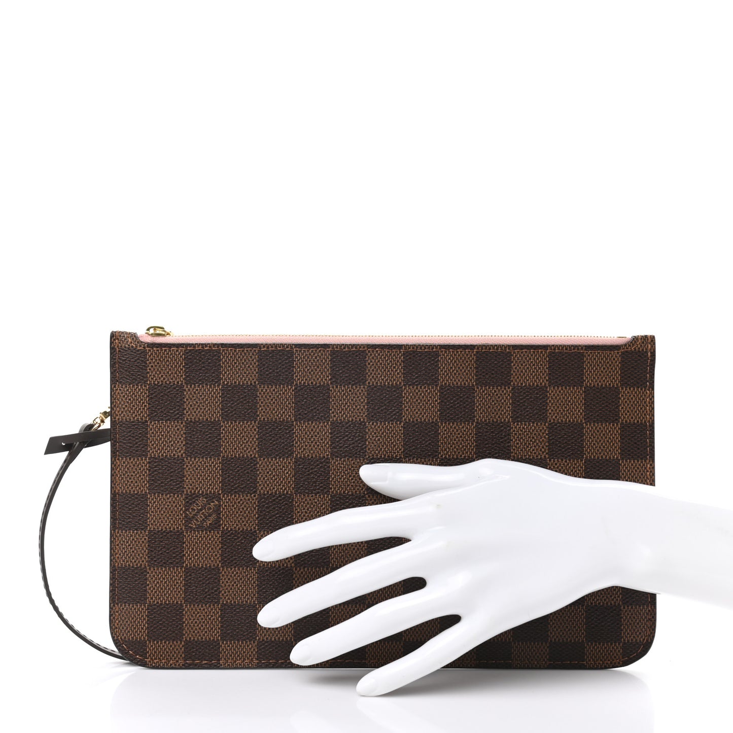 Damier Ebene Neverfull MM GM Pochette Rose Ballerine