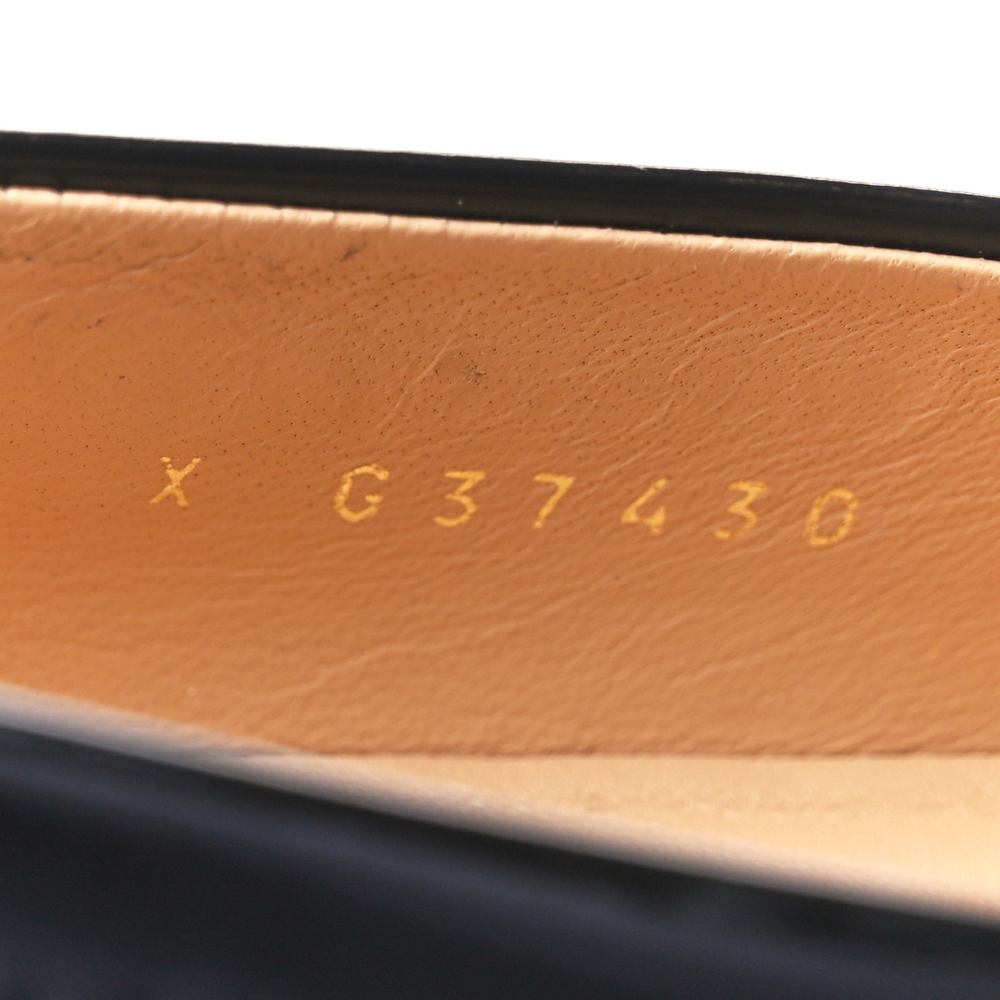 Shiny Calfskin Logo Loafers 36 Black