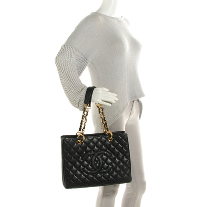 Chanel Caviar Quilted Grand Shopping Tote GST Black 2 of 8
