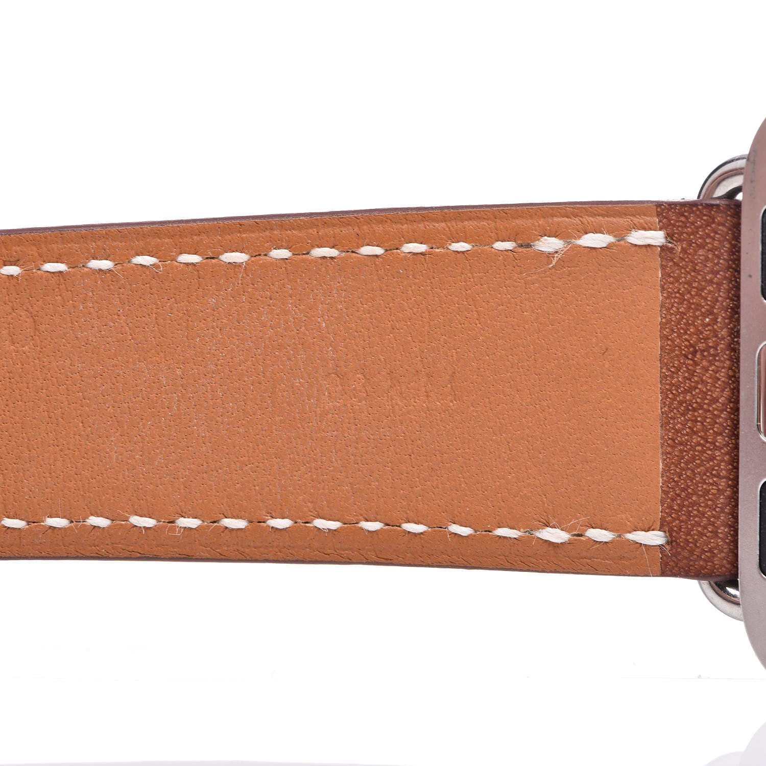 Hermes Barenia 38mm Apple Watch Single Tour Band Fauve 2 of 8