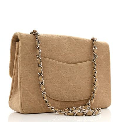 Chanel Jersey Quilted Medium Single Flap Beige 3 of 15