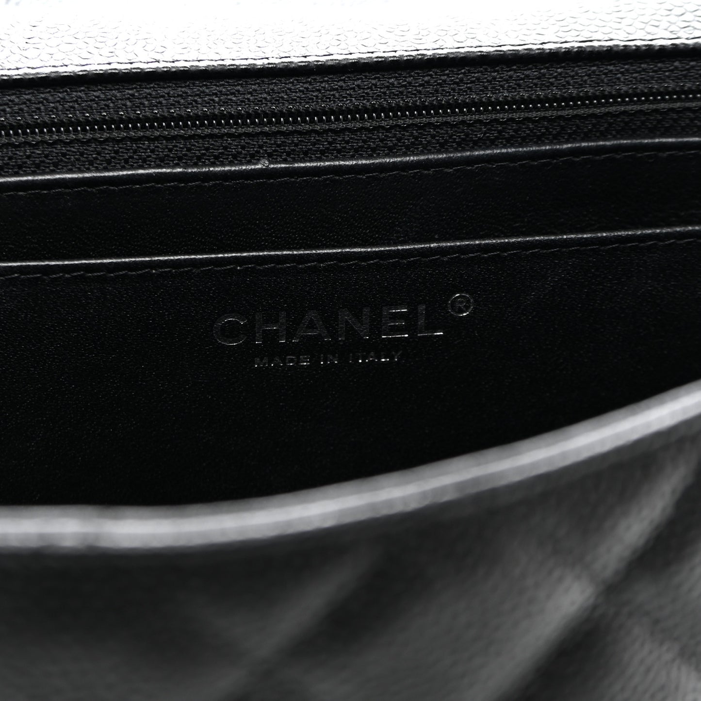 Caviar Quilted Maxi Single Flap Black