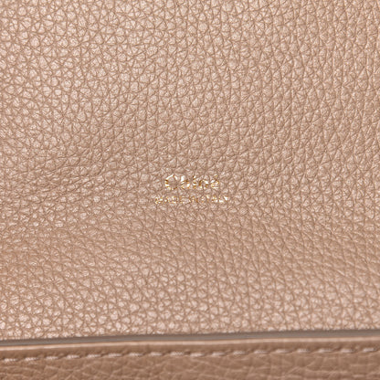 Chloe Shiny Grained Calfskin Medium Aby Day Shoulder Bag Motty Grey 8 of 12
