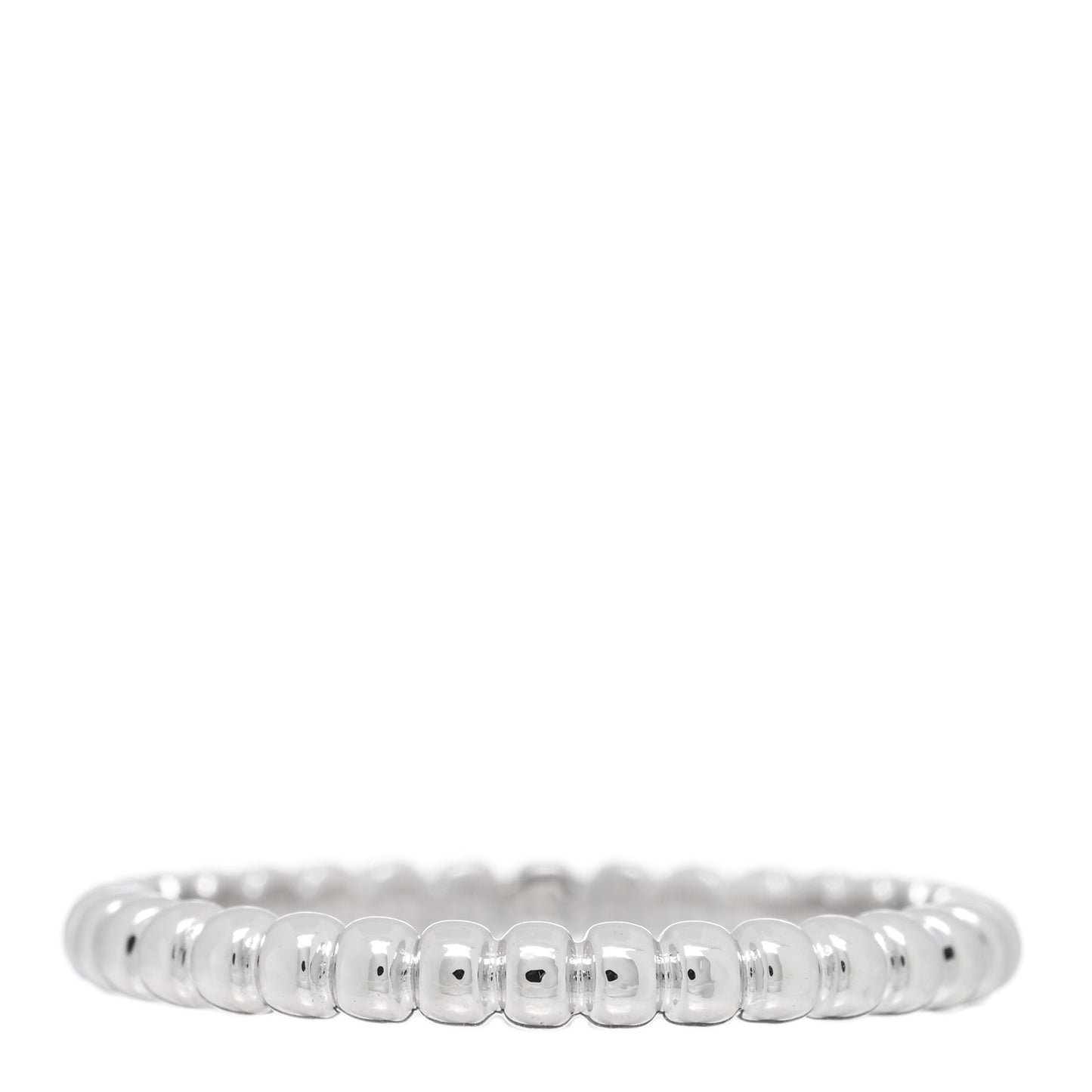 18K White Gold Small Perlee Ring 49 5