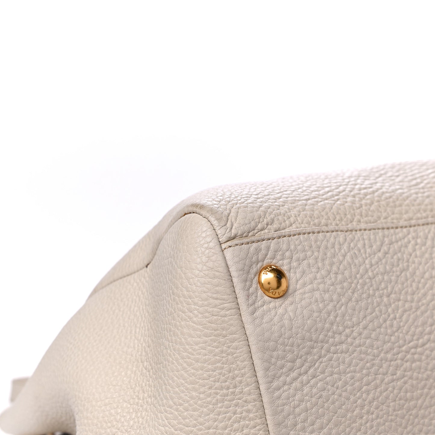 Vitello Daino Top Handle Tote White