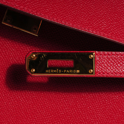 Hermes Courchevel Kelly Sellier 35 Rouge Vif 9 of 22