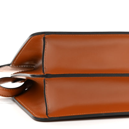 Fendi Vitello King Luxor Shiny Nappa Medium Peekaboo I SEE U East West Satchel Brandy Light Rose 10 of 11