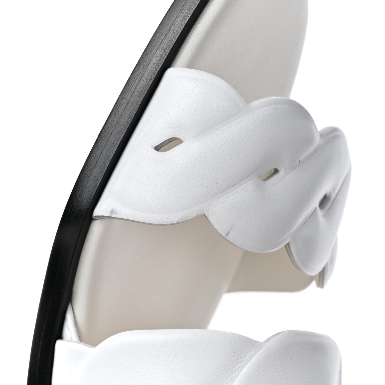 Hermes Nappa Womens Grace Sandals 36.5 White 11 of 12