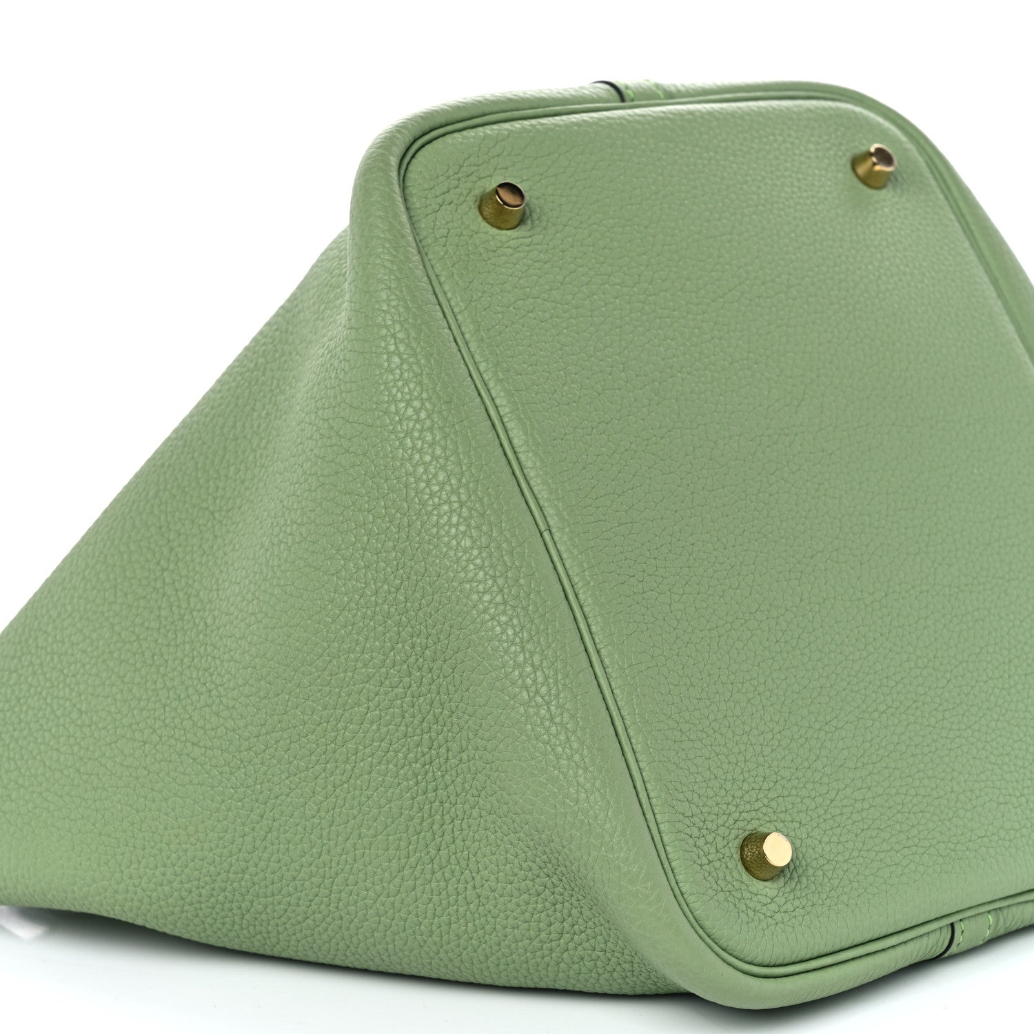 Hermes Taurillon Clemence Picotin Lock 22 MM Vert Criquet 9 of 10