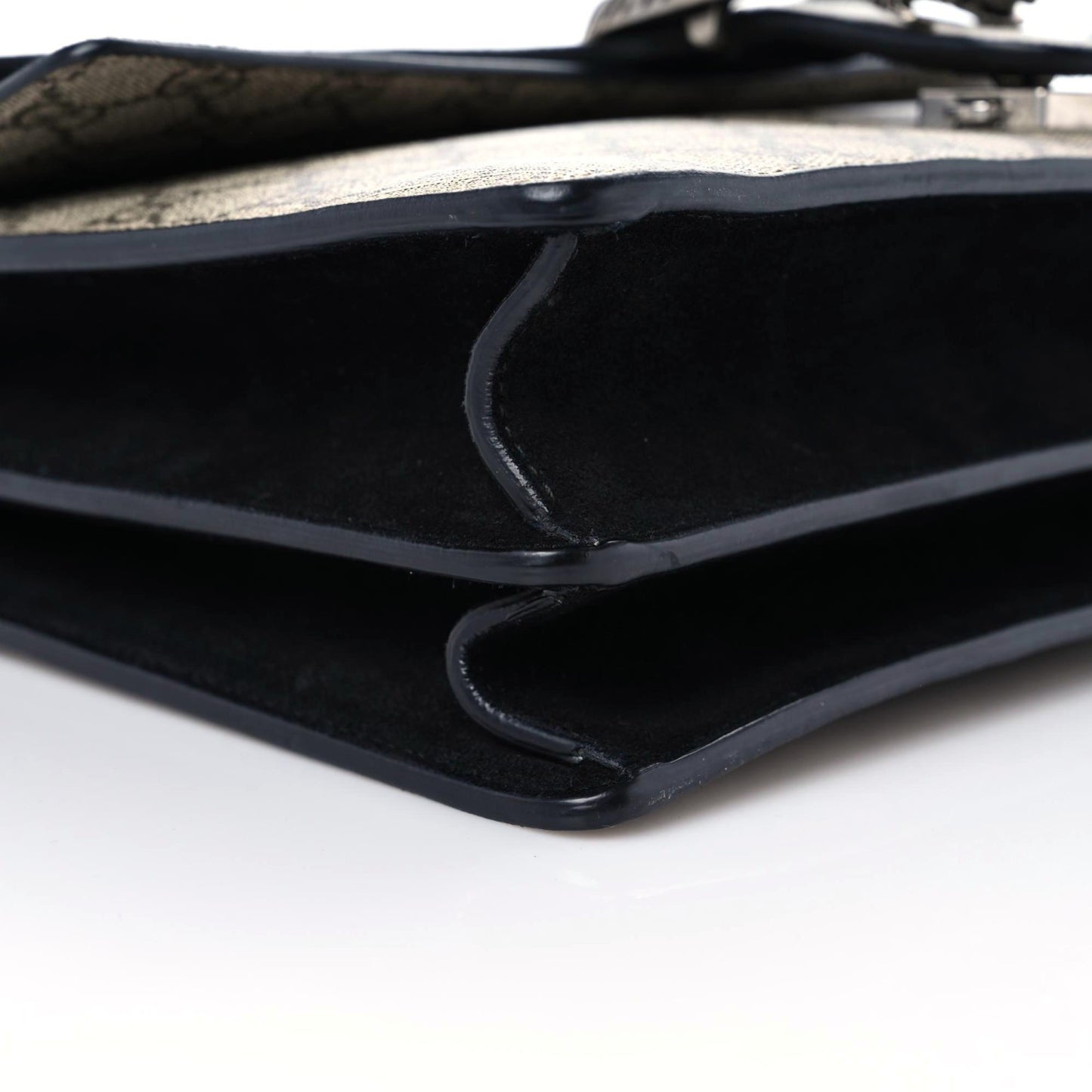 GG Supreme Monogram Medium Dionysus Shoulder Bag Black
