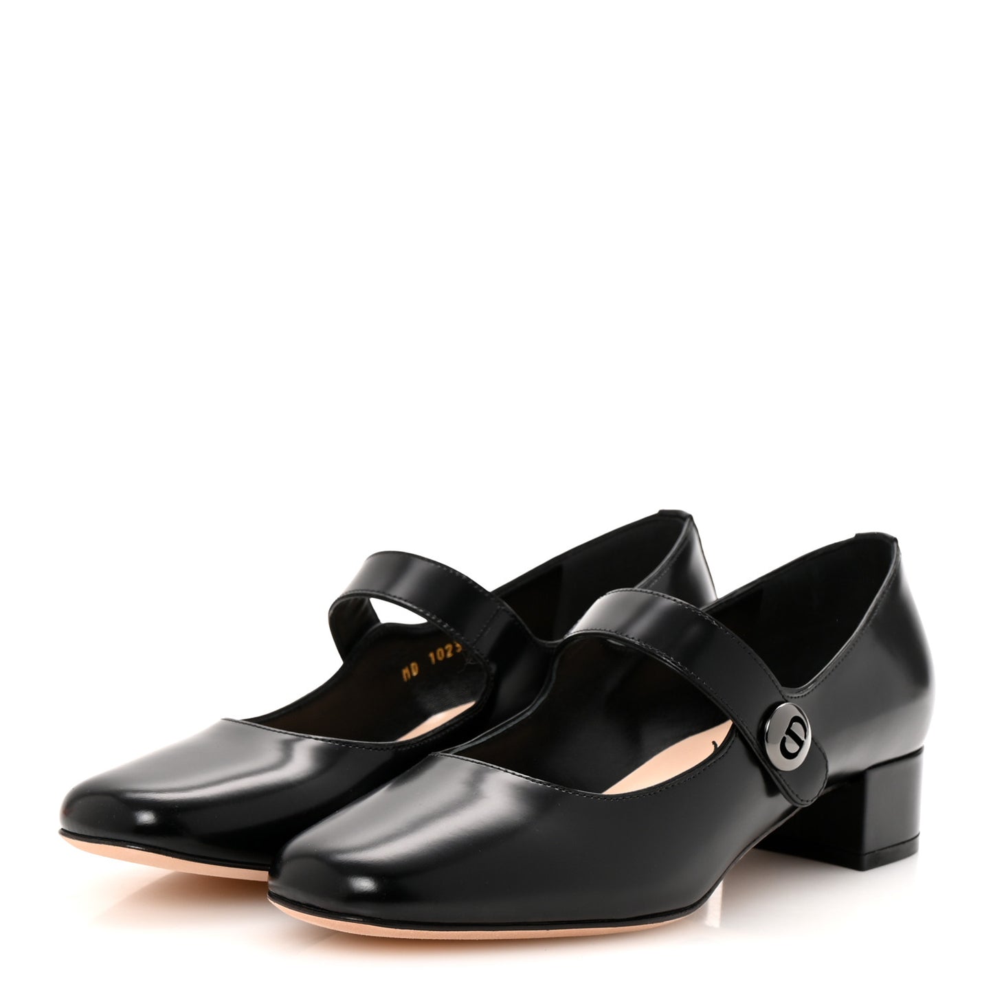 Brushed Calfskin Uniform 30mm Pumps 37.5 Black