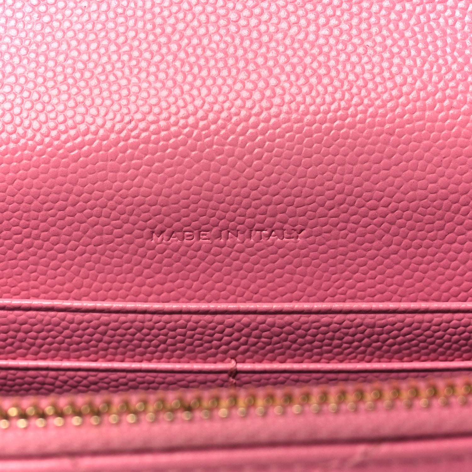 Saint Laurent Grain De Poudre Matelasse Chevron Monogram Envelope Chain Wallet Rose Clair 7 of 10