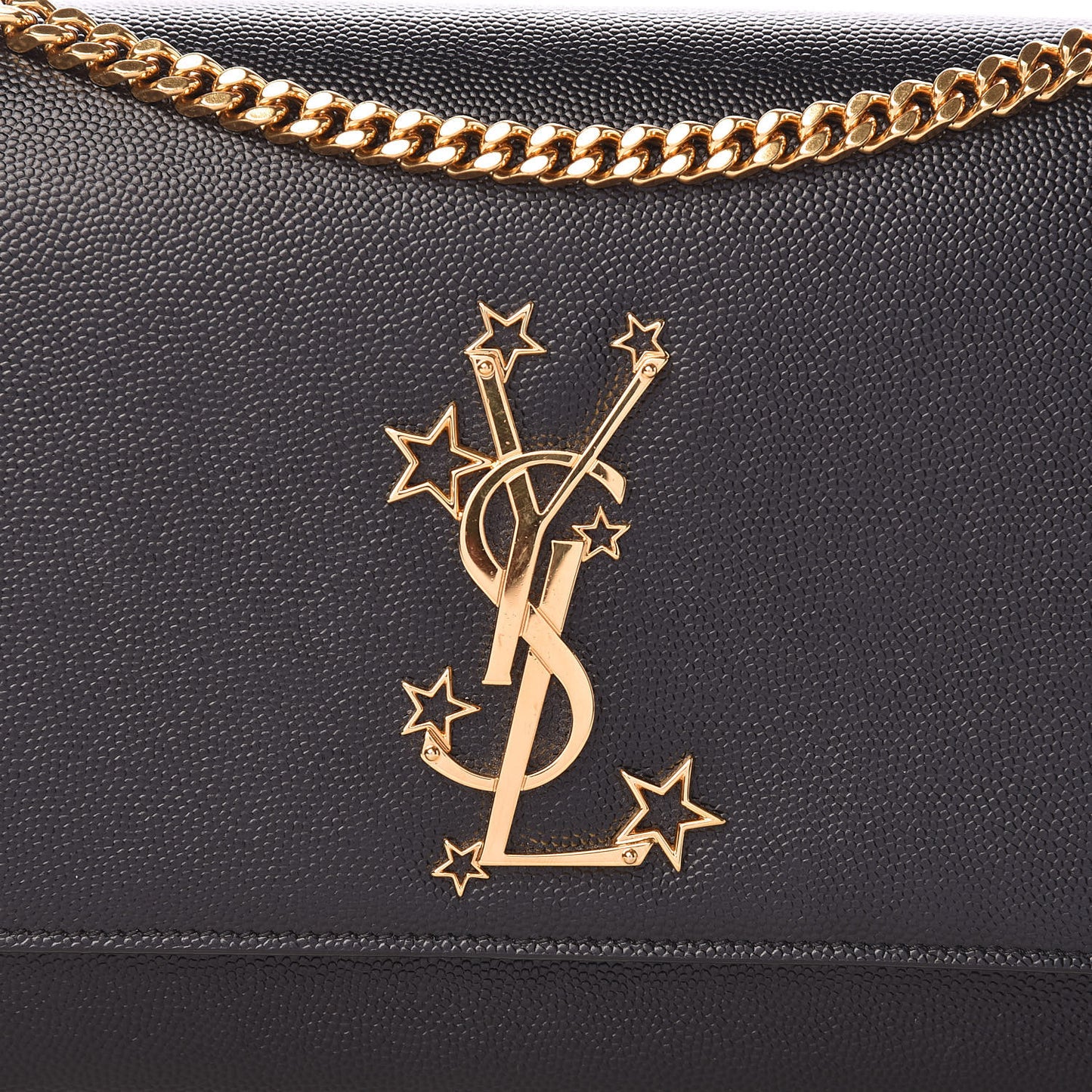 Grain De Poudre Star Monogram Kate Satchel Black