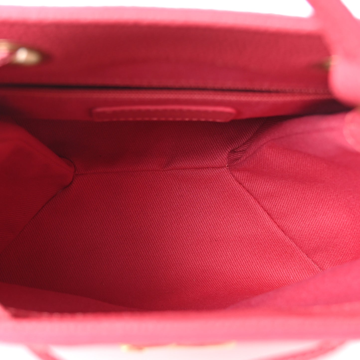 Caviar Quilted Fashion Therapy Bucket Drawstring Bag Dark Pink
