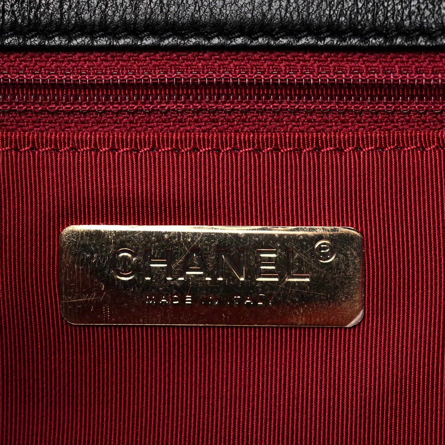 Goatskin Quilted Medium Chanel 19 Flap Black