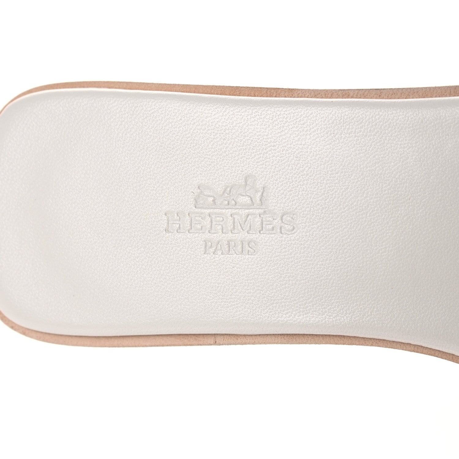 Hermes Calfskin View Sandals 37 White 7 of 12