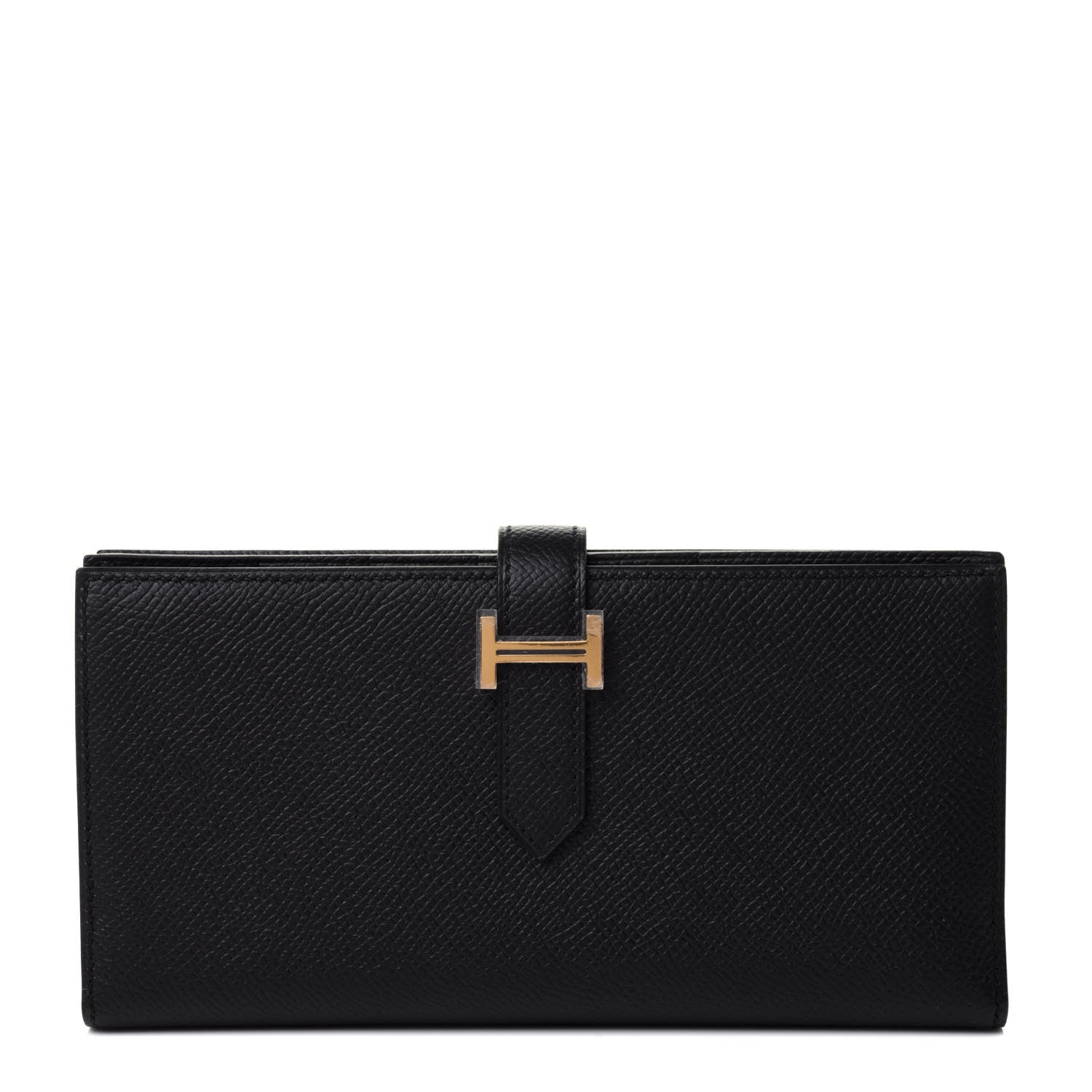 Hermes Epsom Bearn Gusset Wallet Black 1 of 5