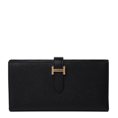 Hermes Epsom Bearn Gusset Wallet Black 1 of 5