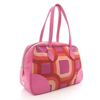 Prada Canvas Canapa St. Soho Bowler Bag Lacca 3 of 15