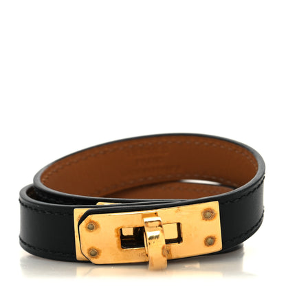 Hermes Box Kelly Double Tour Bracelet T1 Black 1 of 7