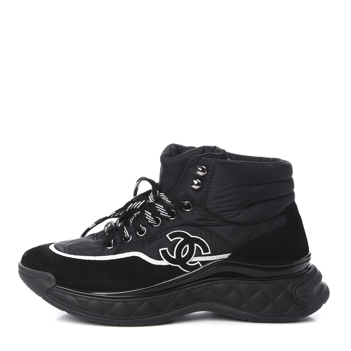 Fabric Suede Womens CC Sneakers 36.5 Black
