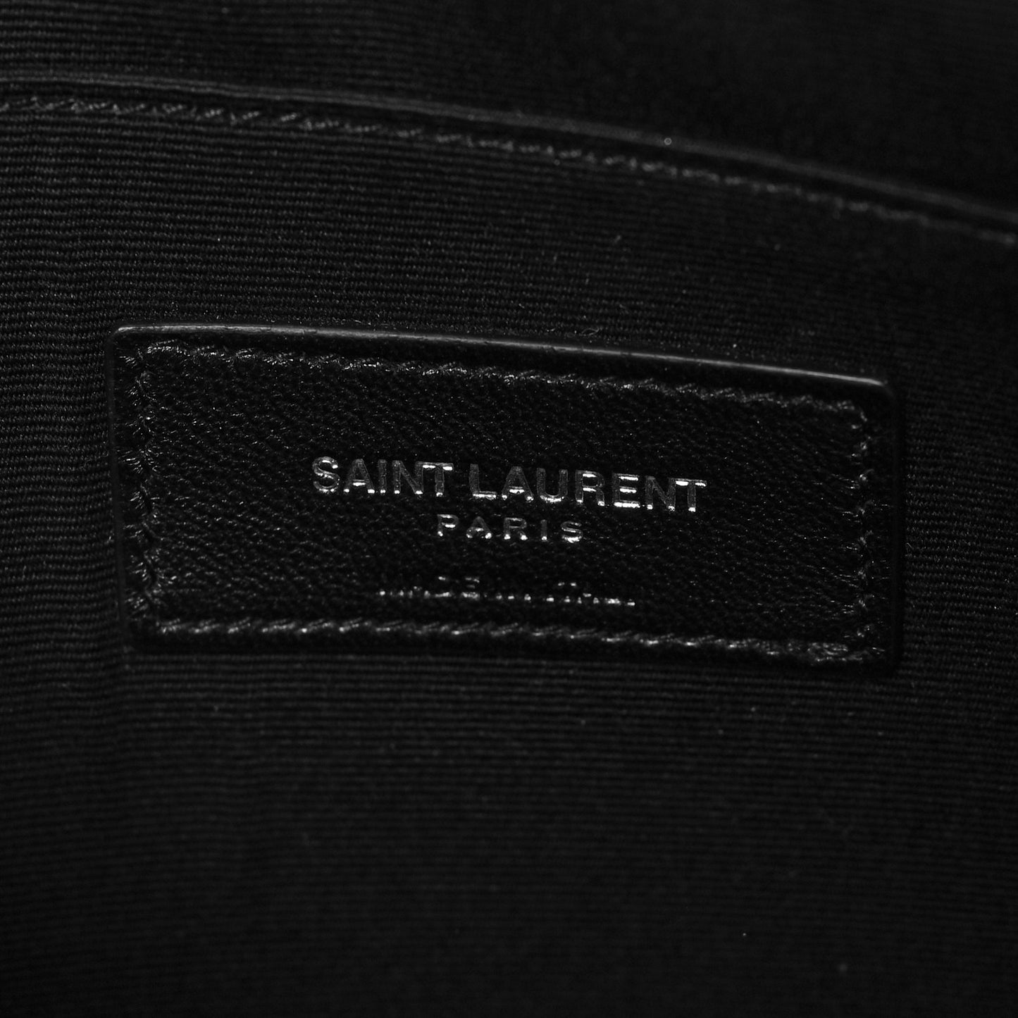 Calfskin Logo Zipped Tablet Pouch Black