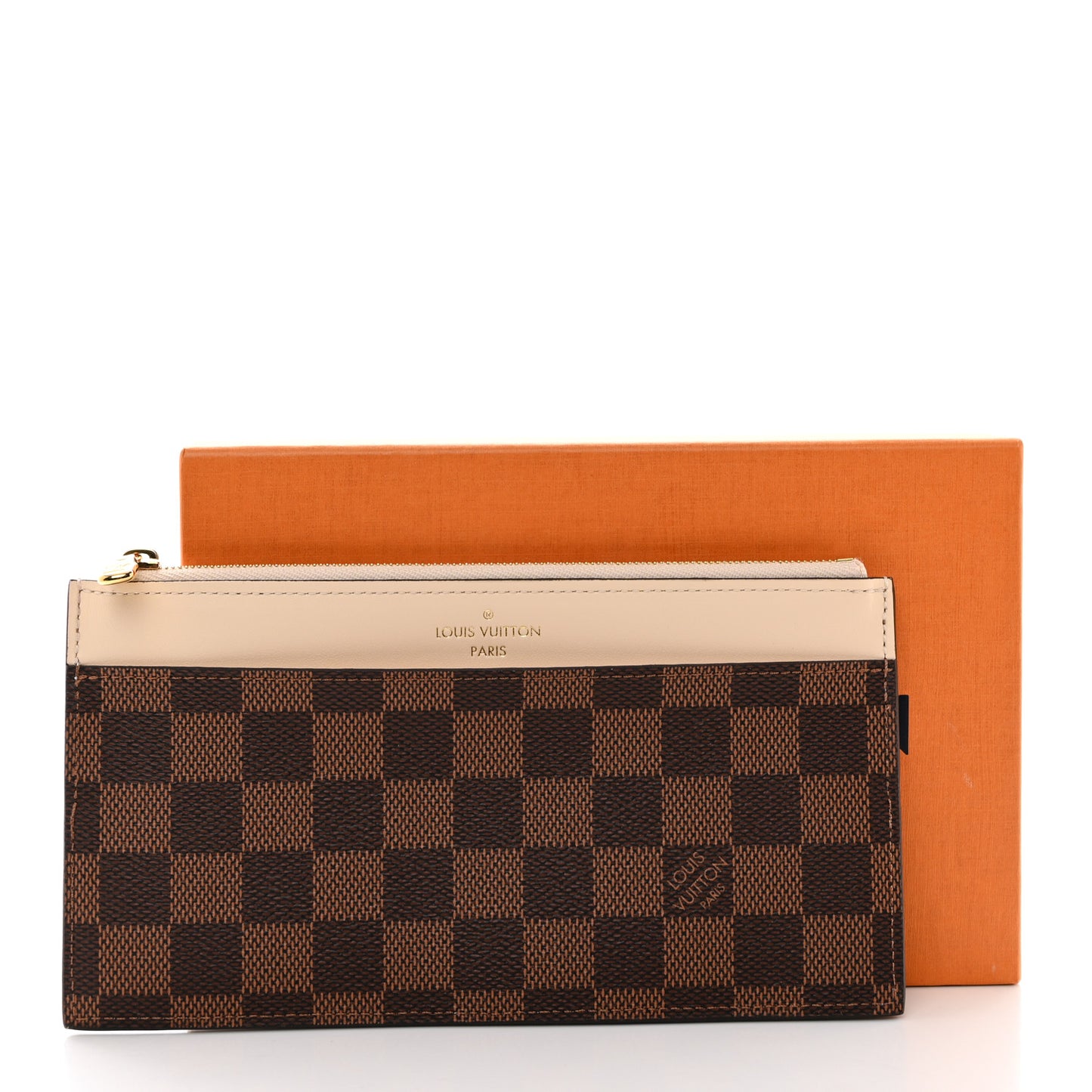 Damier Ebene Slim Purse Cream
