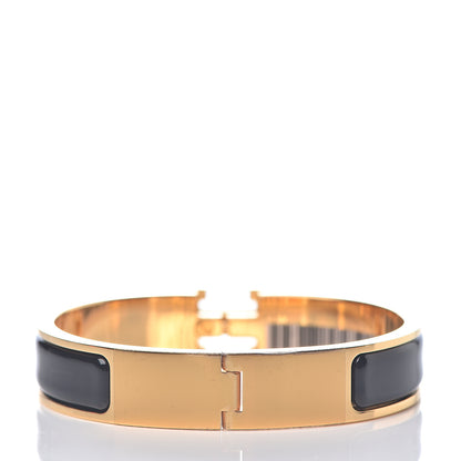Hermes Enamel Narrow Clic Clac H Bracelet PM Black 2 of 5