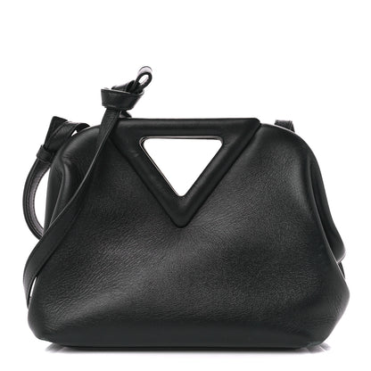 Bottega Veneta Calfskin Small The Point Triangle Bag Black 1 of 9
