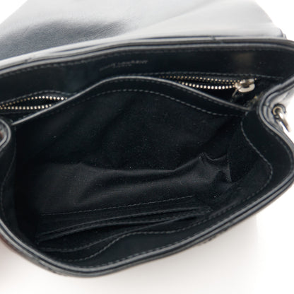 Saint Laurent Calfskin Y Quilted Monogram Toy Loulou Crossbody Bag Black 5 of 12