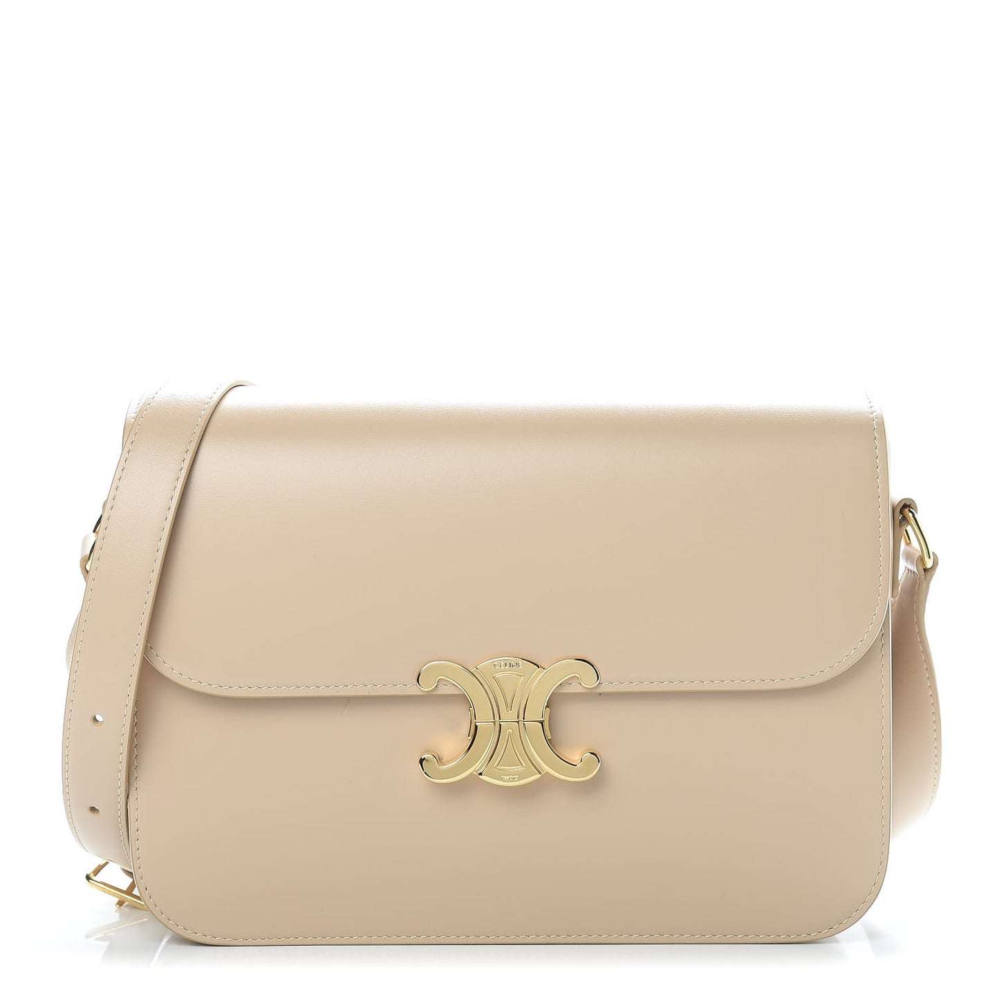 Shiny Calfskin Large Triomphe Nude