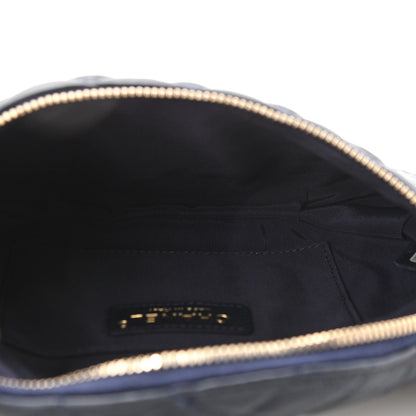 Chanel Calfskin Quilted Banane Waist Bag Fanny Pack Navy Blue 5 of 16