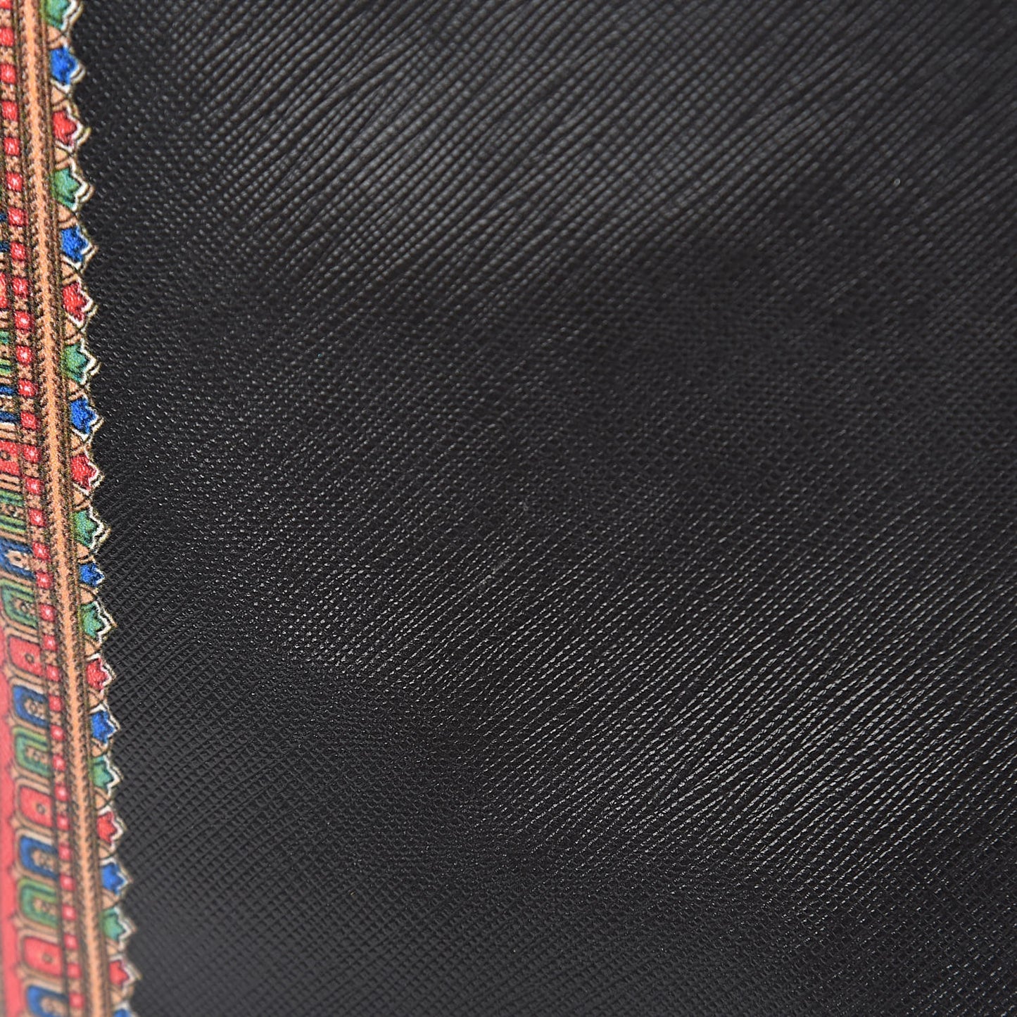 Textured Coated Canvas Medium Scarf Print Antigona Tote Black
