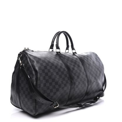 Louis Vuitton Damier Graphite Keepall Bandouliere 55 2 of 13
